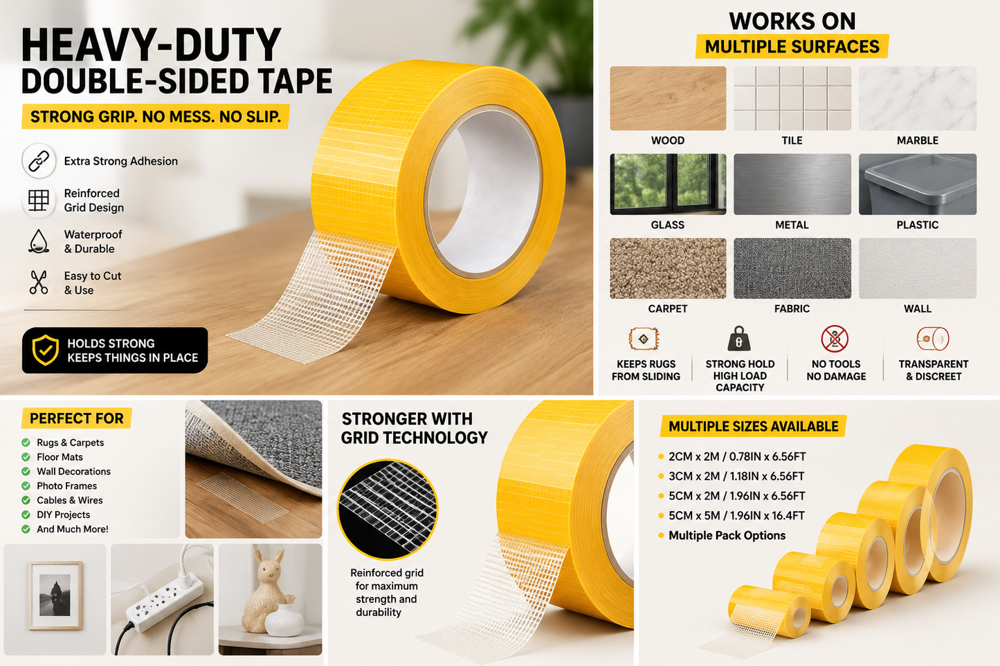Heavy-Duty Double-Sided Tape