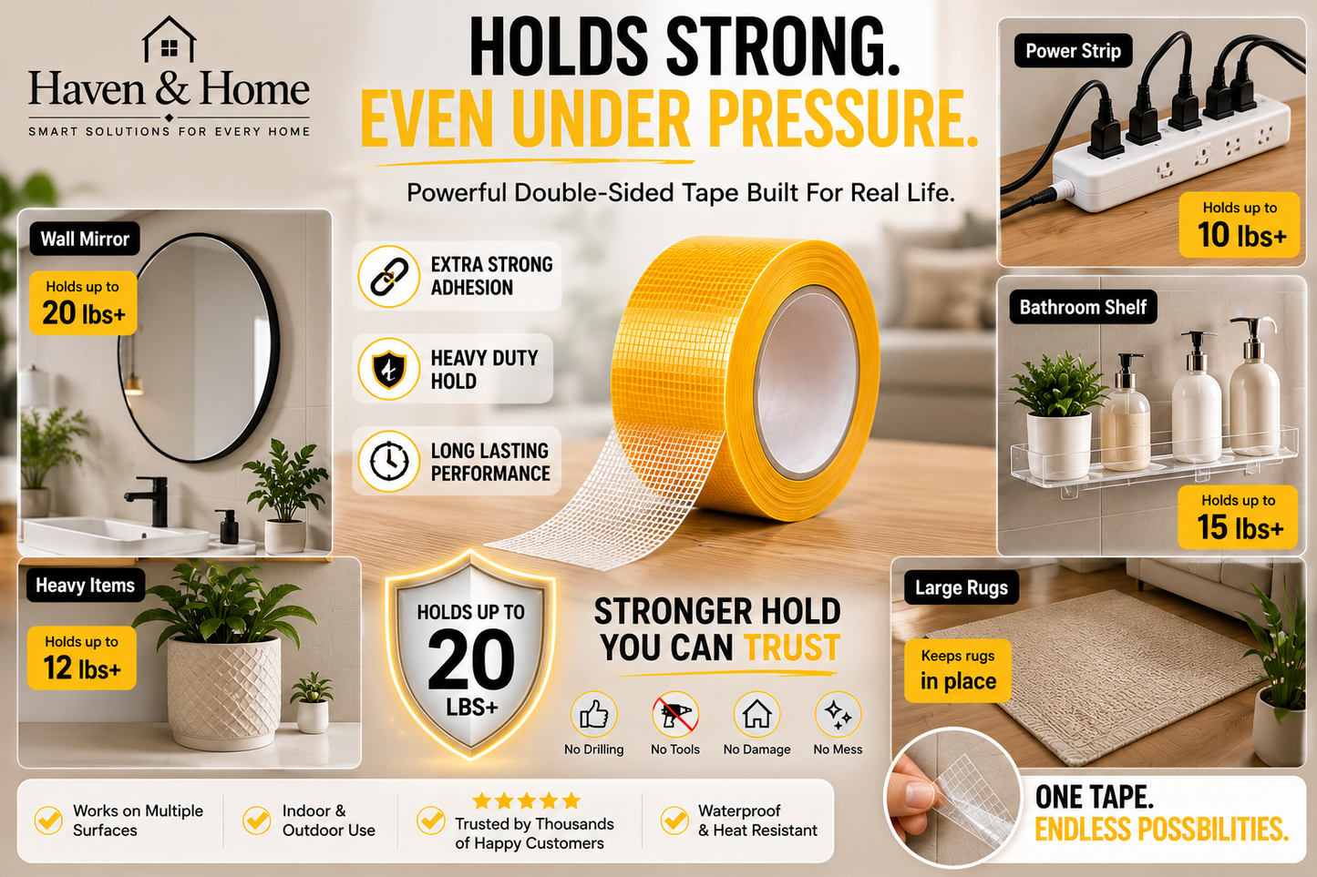 Heavy-Duty Double-Sided Tape