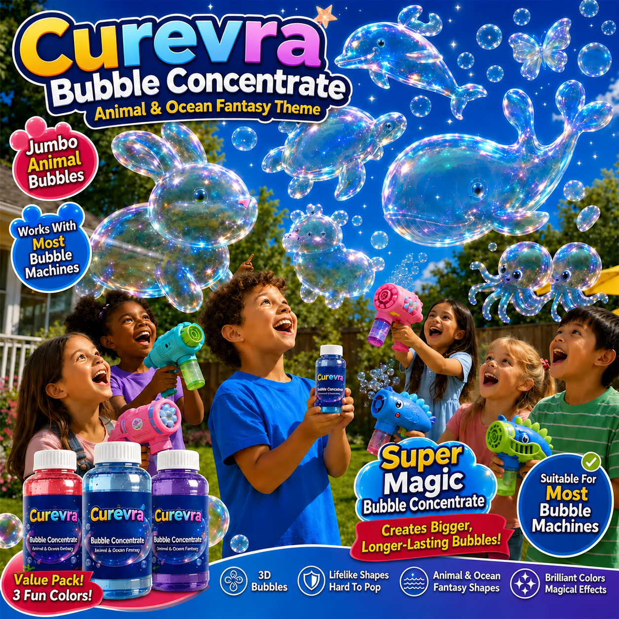Curevra® Bubble Concentrate —— Animal & Ocean Fantasy Theme